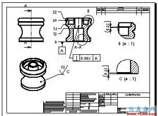 使用SOLIDWORKS創建工程圖-上solidworks simulation分析圖片14