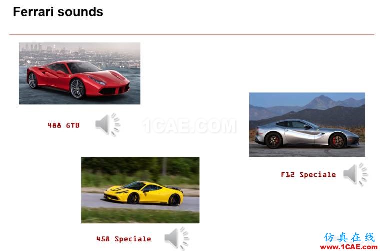 法拉利跑車的聲學設計|Actran軟件系統聲學設計中的應用。Actran分析案例圖片23
