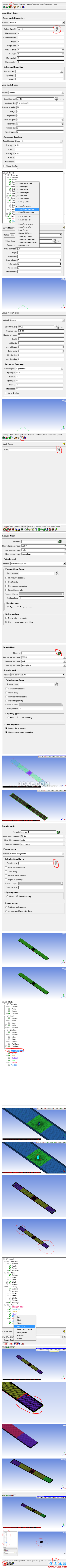 ICEM-extrude功能畫圓柱繞流網格【轉載】 ICEM-extrude功能畫圓柱繞流網格【轉載】