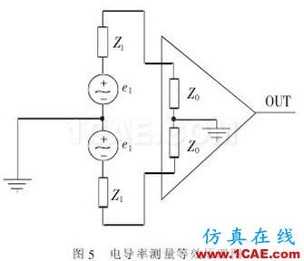 電磁流量計在挖泥船上的應用 電導率測量等效原理圖